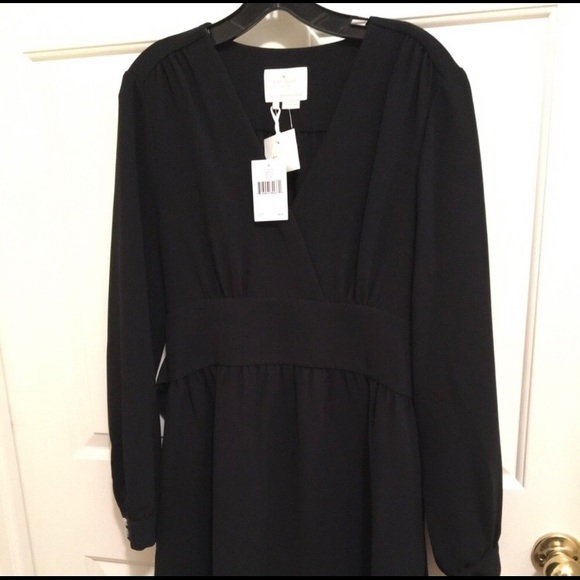 🆕﻿Kate Spade Tie Waist Dress, NWT✨Size 14, black - Picture 8 of 14
